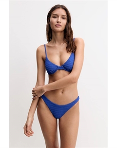 Текстурированные плавки бикини, синий Pull & bear