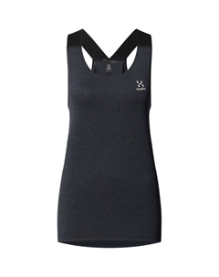 Женский топ с риджем, черный Haglöfs