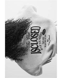 Клубная толстовка с капюшоном, серый Pull & bear