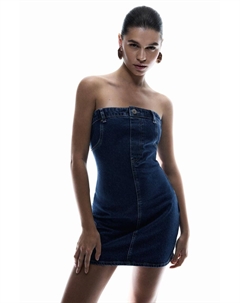 Короткое джинсовое платье, синий Pull & bear