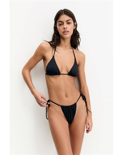 Базовые присборенные плавки бикини, черный Pull & bear