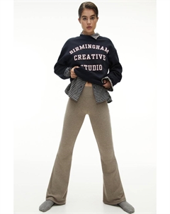 Мягкие расклешенные брюки, желтый Pull & bear