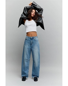 Джинсы-Бочки, синий Pull & bear