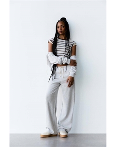 Широкие спортивные штаны, серый Pull & bear