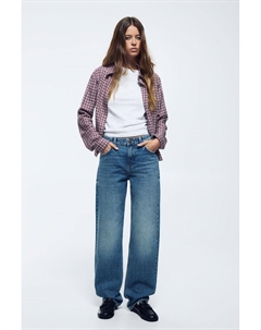 Джинсы прямого кроя со средней посадкой, синий Pull & bear