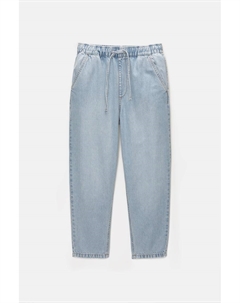 Свободные джинсы с высокой талией, голубой Pull & bear