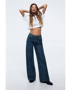 Мешковатые джинсы с леопардовым принтом, мультиколор Pull & bear