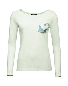 Женская рубашка с длинным рукавом Takaka Hill, зеленый Chillaz