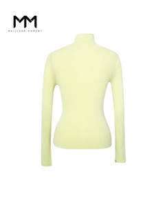 Свитер шерстяной Mall с длинными рукавами, светло-желтый Mai meng