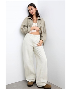 Брюки-Баллоны со швами, серый Pull & bear