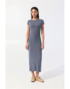 Платье миди облегающего кроя, синий Pull & bear