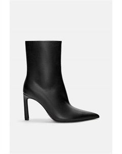Ботильоны с острым носком на высоком каблуке, черный Pull & bear