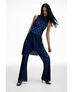 Мини-Юбка Chet lo с фактурным трикотажем, синий Pull & bear