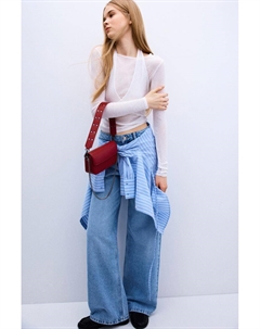 Сумка на цепочке с заклепками, красный Pull & bear