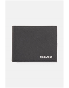 Кошелек из искусственной кожи с логотипом, черный Pull & bear