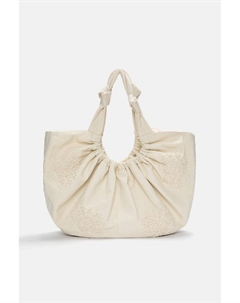 Сумка-Шоппер из ткани макси, экрю Pull & bear