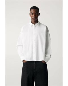 Рубашка свободного кроя с длинными рукавами, белый Pull & bear