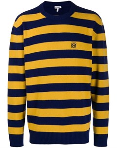 Полосатый свитер с вышитым логотипом Loewe