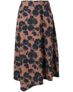 Tomorrowland юбка асимметричного кроя с цветочным принтом 34 черный Tomorrowland