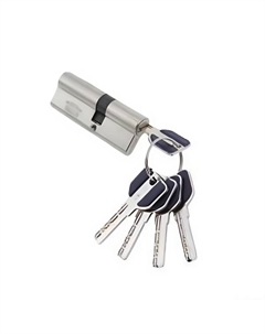 Цилиндровый механизм перфорированный ключ-ключ C55/35mm SN и220, матовый никель Мсм