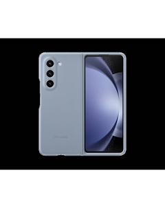 Чехол-накладка Samsung Eco-Leather для смартфона Samsung Galaxy Z Fold5, поликарбонат, голубой (EF-VF946PLEGRU)