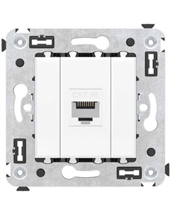Розетка компьютерная Avanti встраиваемая белая RJ45 (9549964) Dkc