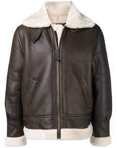 Schott куртка в стиле casual l коричневый Schott
