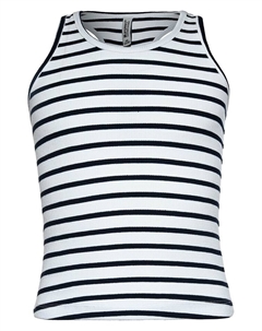 Топ, белый/темно-синий Blue effect