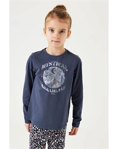 Лонгслив, темно-синий Garcia