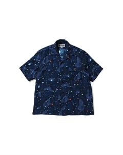 Рубашка женская темно-синяя A bathing ape®