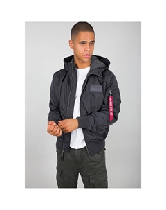 Куртка-бомбер " Мужчины - Куртки-бомберы MA-1 LW с капюшоном", серый Alpha industries