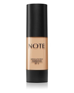 Жидкая основа с матовым финишем Detox and Protect Foundation, 03 Medium Beige 30 мл Note cosmetique