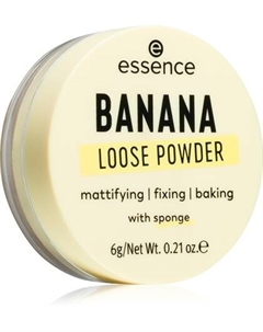 Матирующая рассыпчатая пудра BANANA LOOSE, 6 g Essence