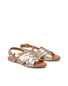 Сандалии из кожи Emma золотистый Laredoute