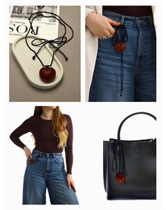 Чокер/кулон на шнурке Qf