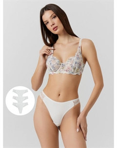 Трусы-стринги женские белые в наборе, 3 шт Mark formelle