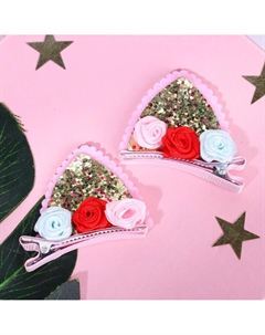 Заколки ушки для волос киса Art beauty