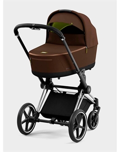 Коляска для новорожденных Priam IV люлька Khaki Green и шасси Chrome Black Cybex