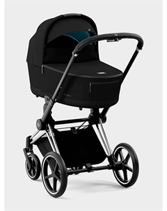 Коляска для новорожденных PRIAM IV и люлька Stardust Black Plus и шасси Chrome Black Cybex