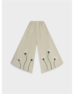 Брюки льняные, принт цветы Donsje
