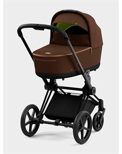 Коляска для новорожденных Priam IV люлька Khaki Green и шасси Matt Black Cybex