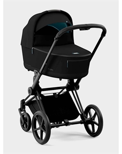Коляска для новорожденных PRIAM IV Люлька Stardust Black Plus и шасси Matt Black Cybex