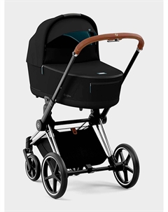 Коляска для новорожденных PRIAM IV Люлька Stardust Black Plus и шасси Chrome Brown Cybex