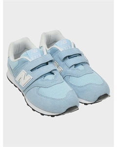 Кроссовки с белым лого, голубые New balance