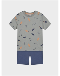 Пижама с принтом "скейты" Sanetta