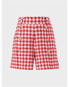 Шорты в гусиную лапку Balmain