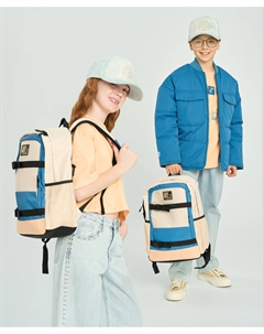 Рюкзак на молнии детский мультицвет Button blue