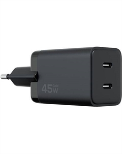 Сетевое зарядное устройство MAGSSORY ACH010b, 2xUSB-C, 45Вт, 3A, черный Magssory