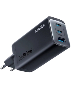 Сетевое зарядное устройство Anker 737 GaNPrime A2148 120W 2хUSB-C + USB черное