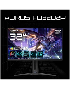 Монитор 32" AORUS FO32U2P OLED 3840x2160 0.03ms HDMI, DisplayPort, USB Type-C Gigabyte